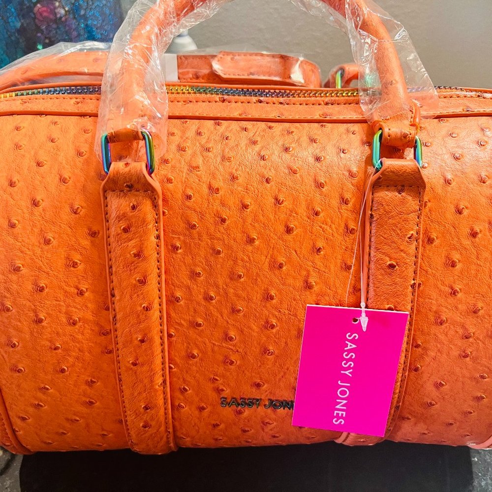 Sassy Jones Pumpkin Spice Dottie Handbag